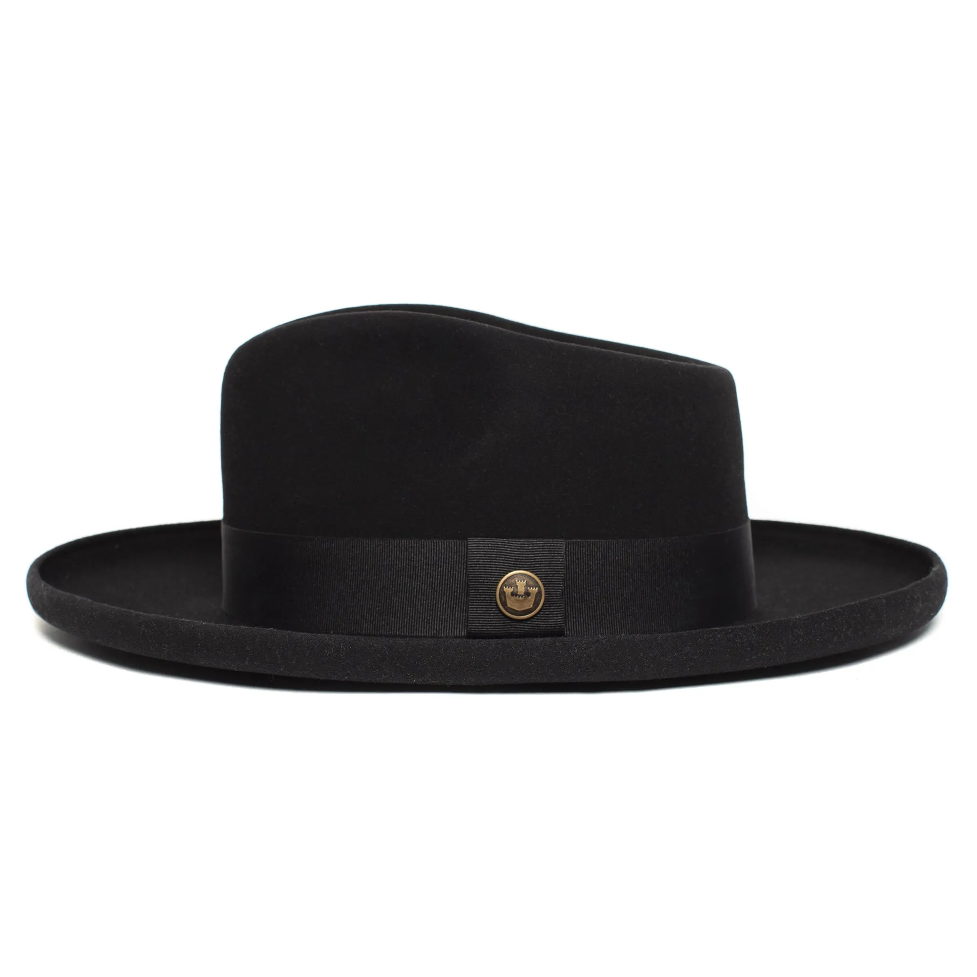 Distinctive Wide Brim Felt Fedora