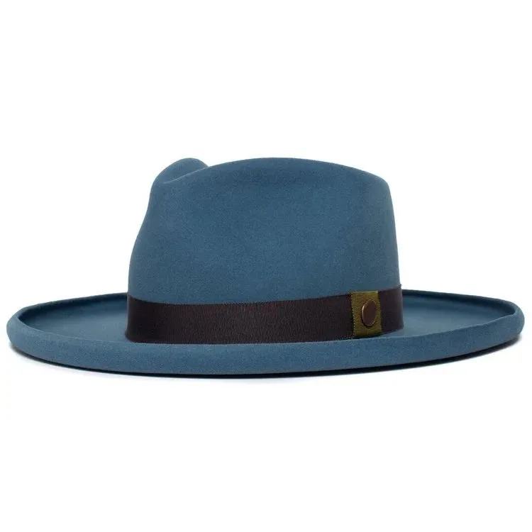 Distinctive Wide Brim Felt Fedora