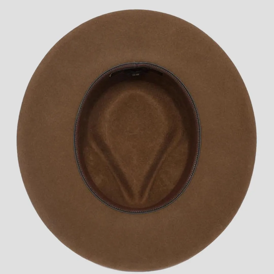 Distinctive Wide Brim Felt Fedora