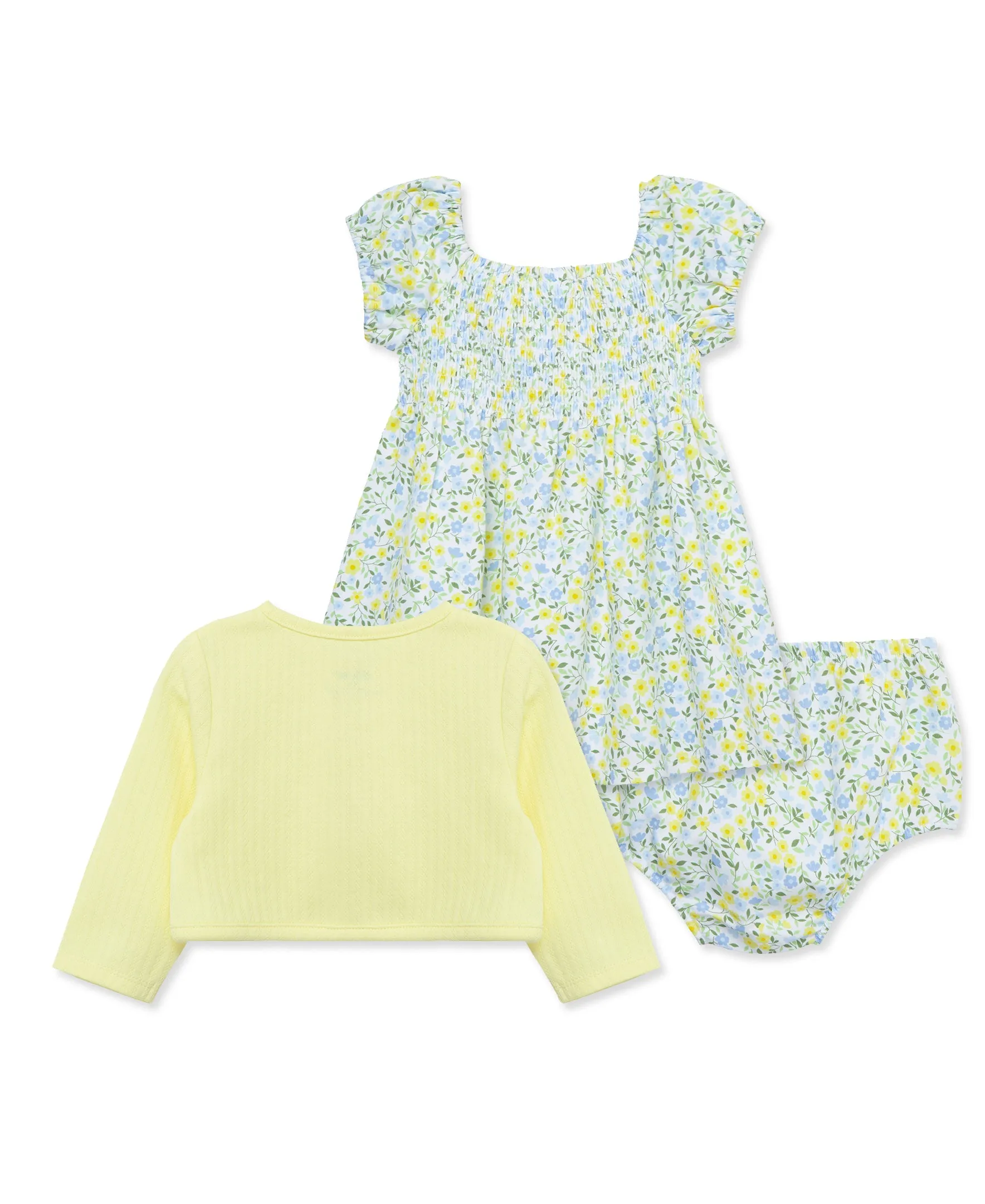 Ditsy Floral Knit Dress Set (12M-24M)