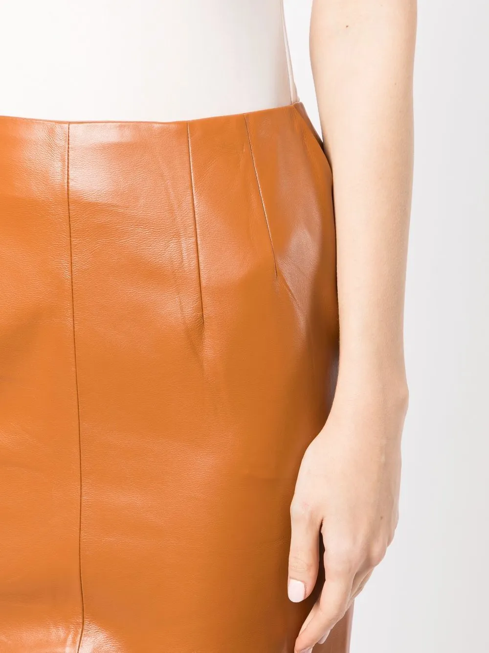 ECO LEATHER PENCIL SKIRT