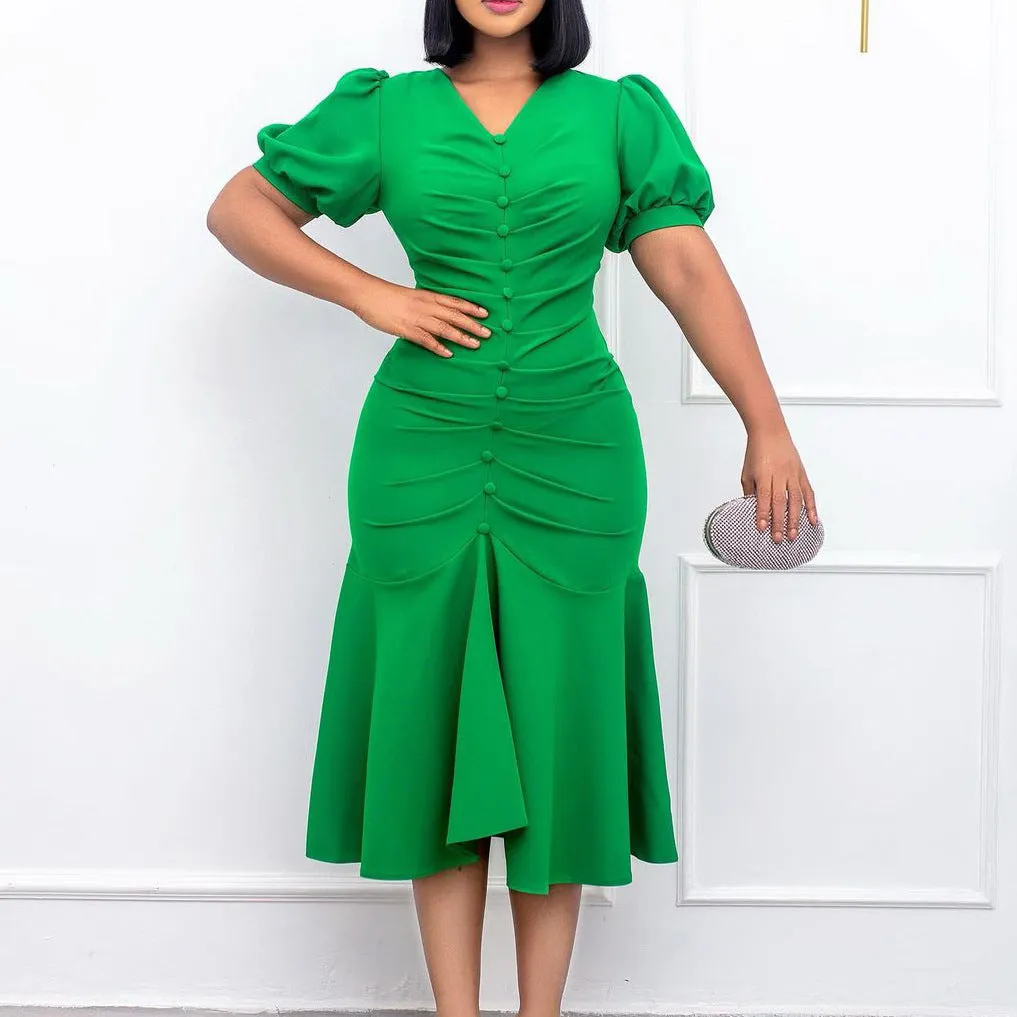 Elegance Redefined OL Chic Commute Dress