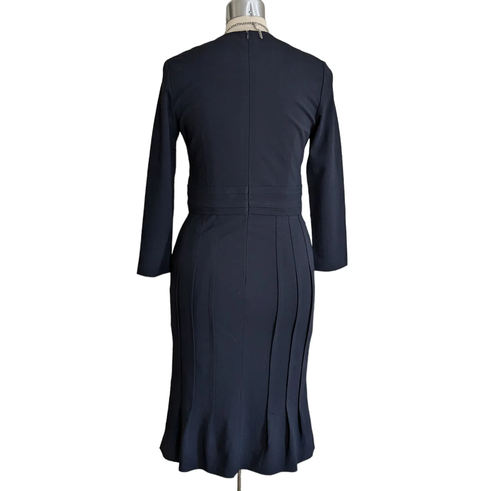 Escada Navy Techno Dress Size 38