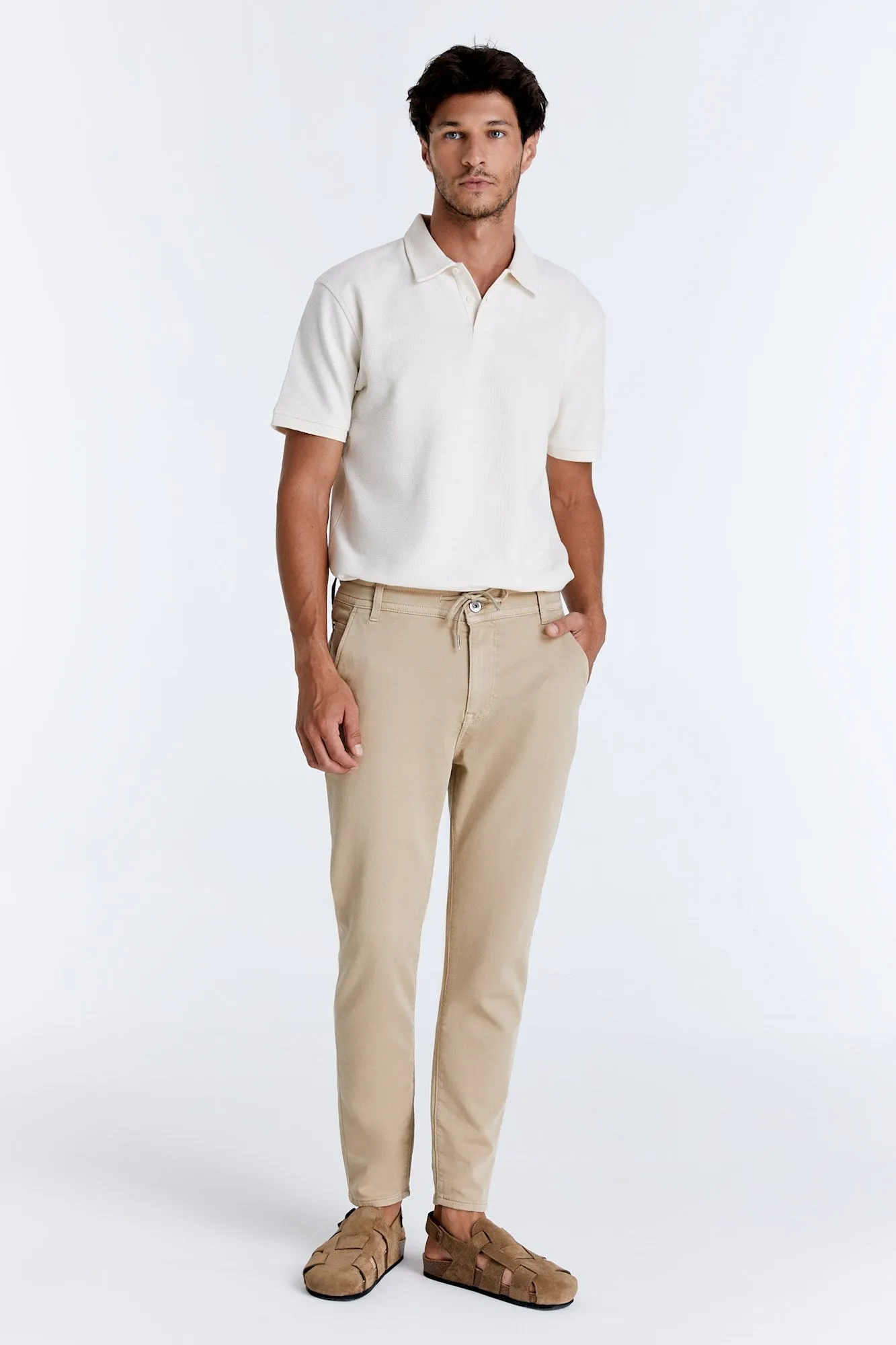 Felix Jogger Chino Pants Beige