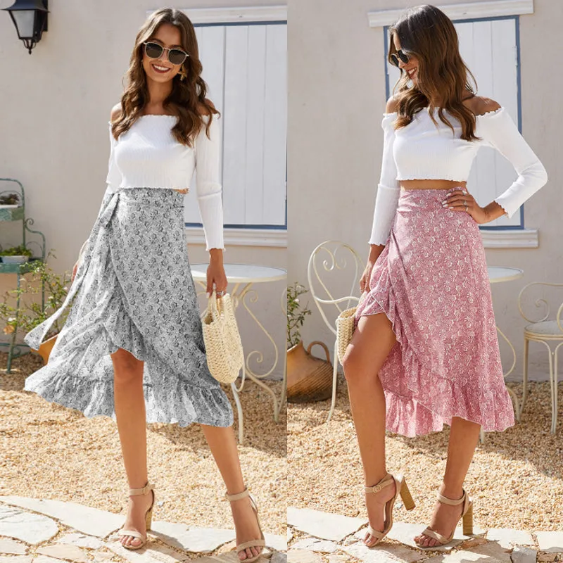 Floral Chiffon Skirt