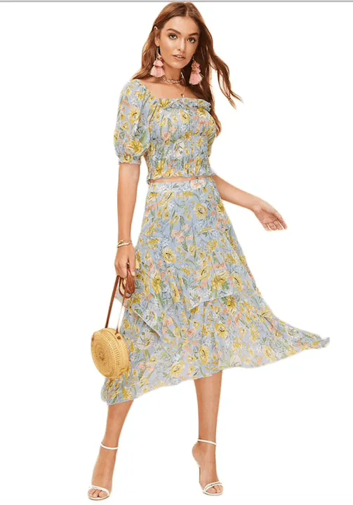 FLORAL FABULOUS SKIRT SET