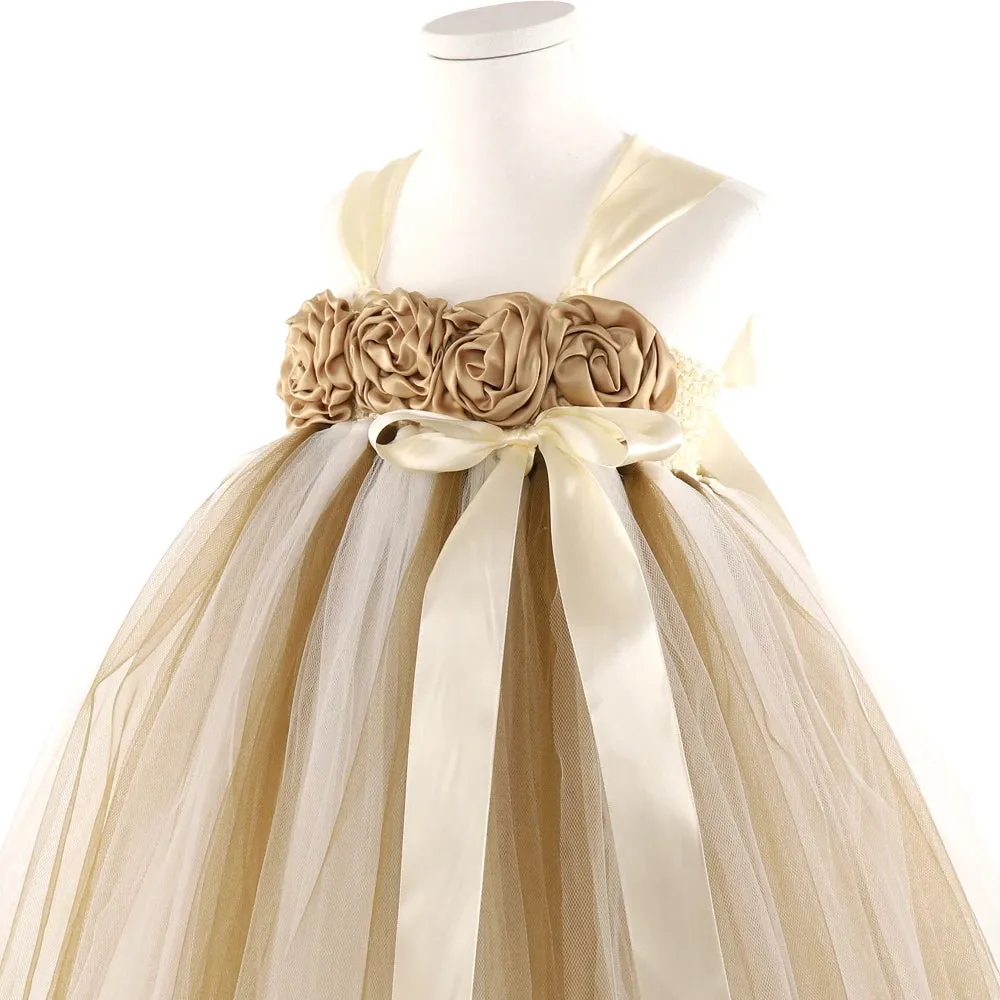 Flower Girl Tutu Dress Birthday Party Clothes for Children