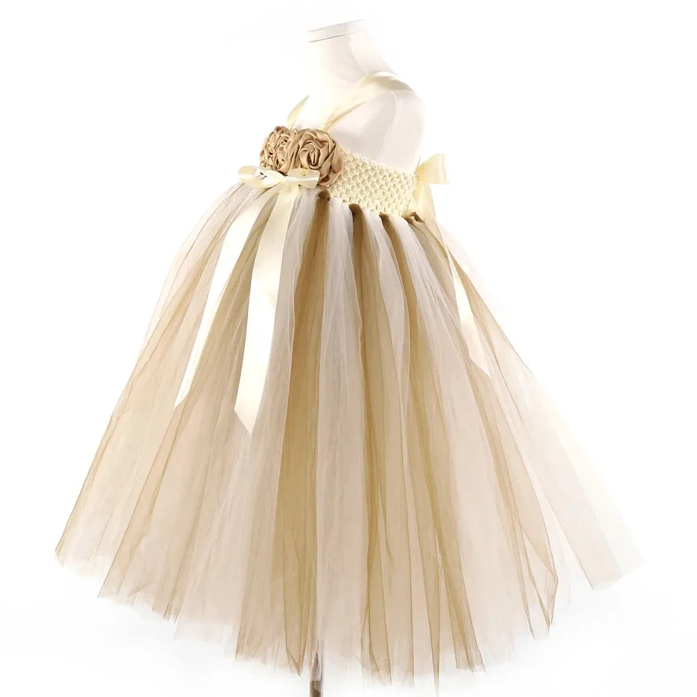 Flower Girl Tutu Dress Birthday Party Clothes for Children