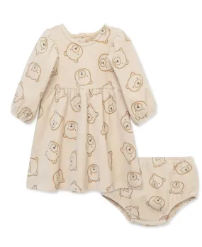 Focus Kids Bear Velour Dress Set (12M-24M)