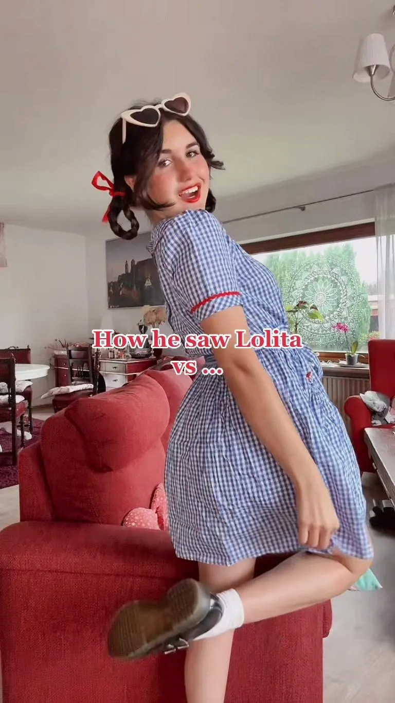 Gingham Babydoll Coquette Lolita Movie Inspired Dress