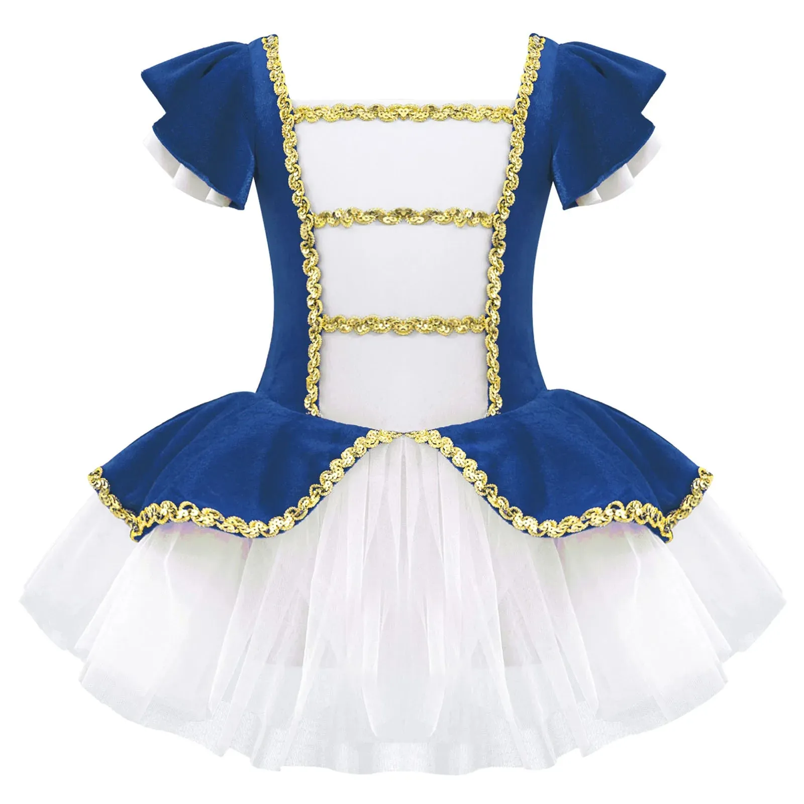 Girls Ballet Dance Leotard Tutu Princess Dress for Stage Performance