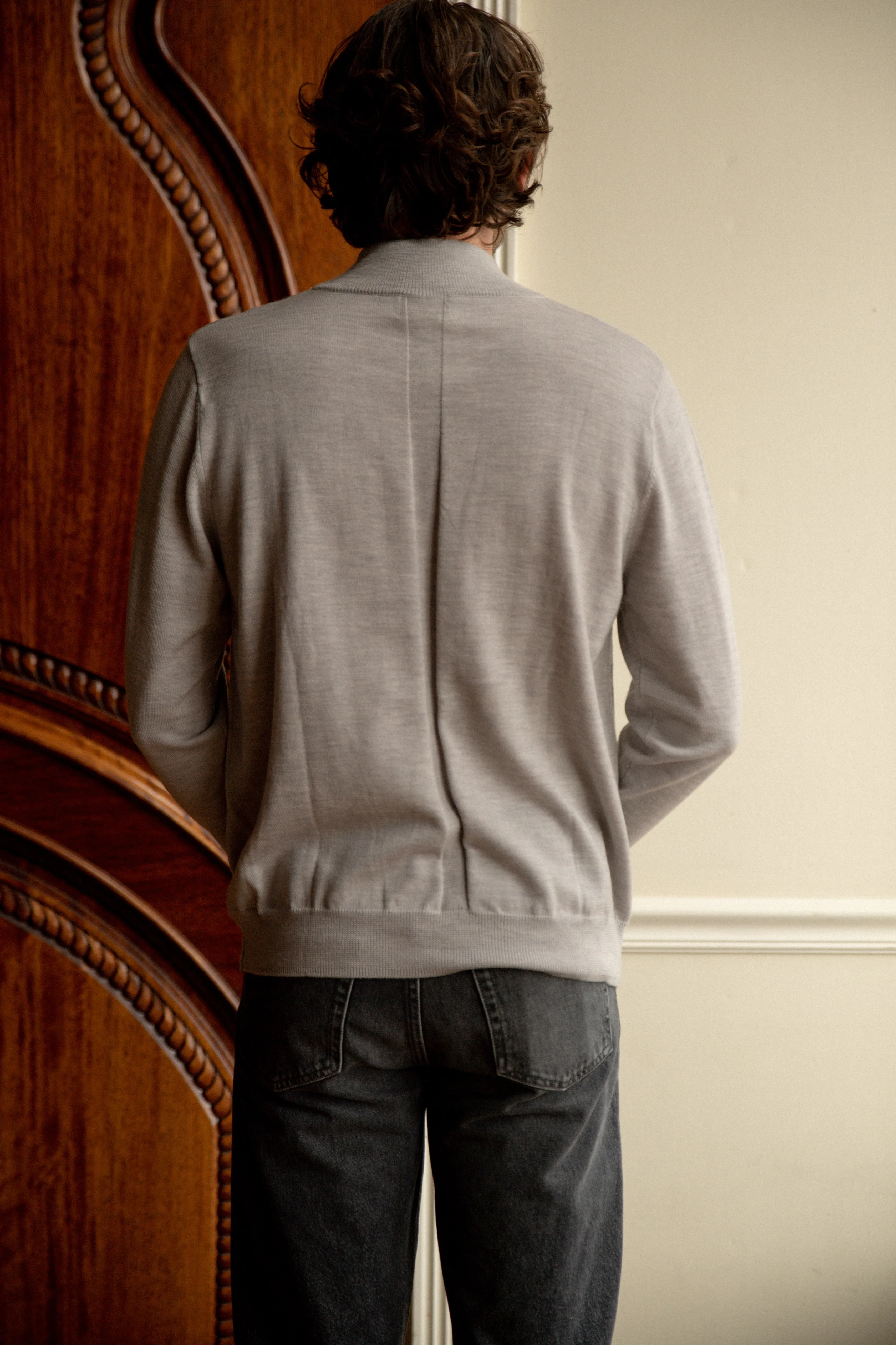 Glen Mock Neck Pullover