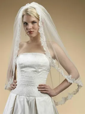 Gorgeous Bridal Veil with Lace Edge