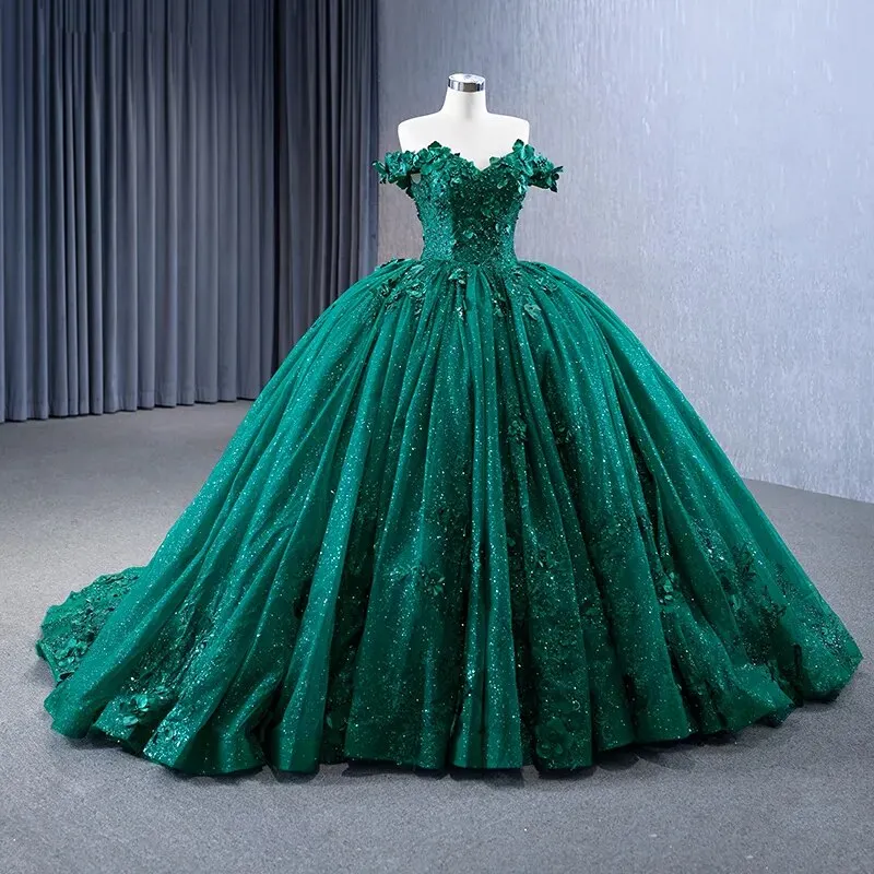 Green Ball Gown Quinceañera Dress