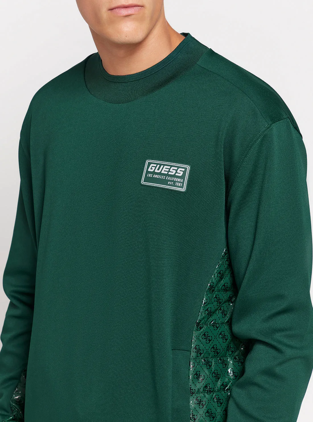 Green Gaston Crew Neck Jumper