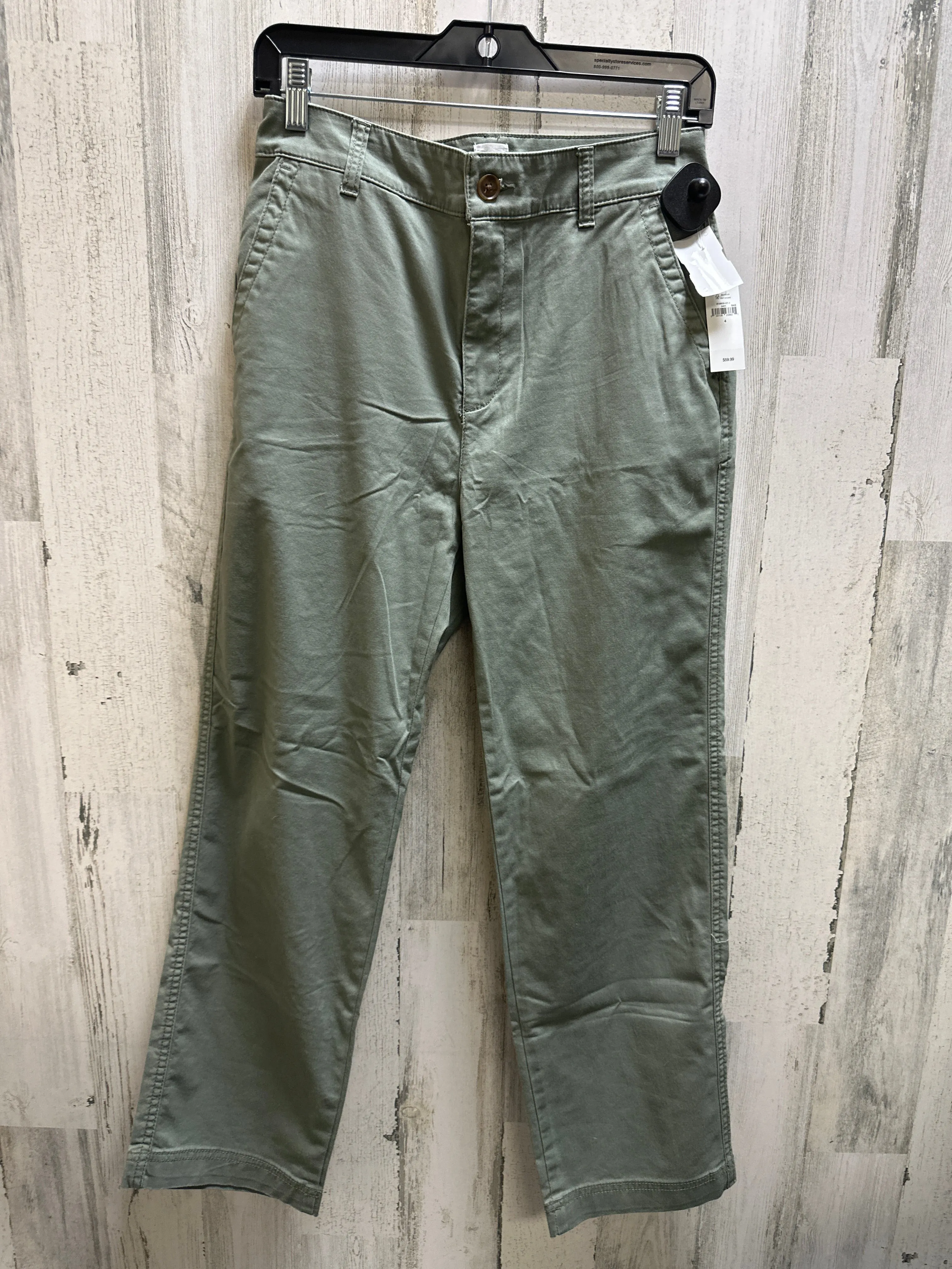 Green Pants Cropped Gap, Size 4