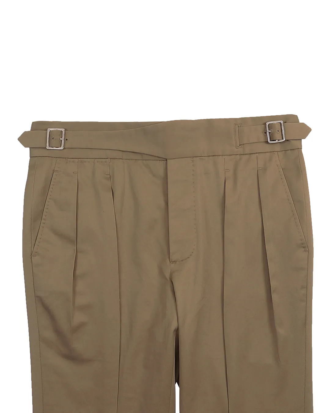 Gurkha Pant in British Khaki Twill Chino 9 Oz