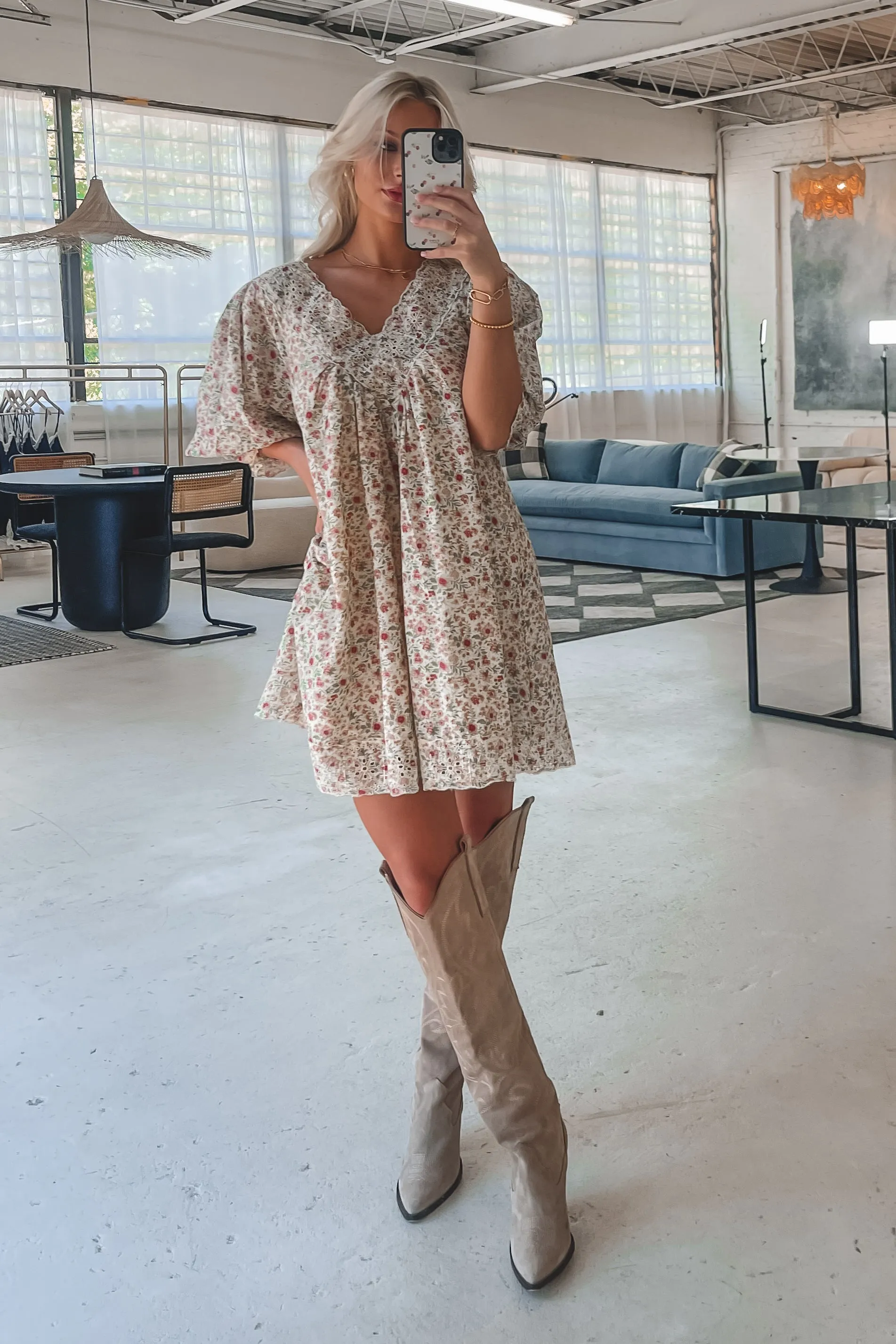 Having A Sweet Floral Moment Babydoll Dress