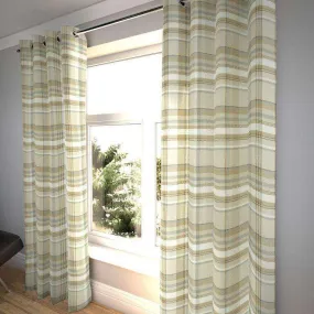 Heritage Beige Cream Tartan Curtains