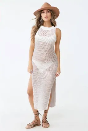 Hollow Out Crochet Swimsuit Cover Up Dress for Women