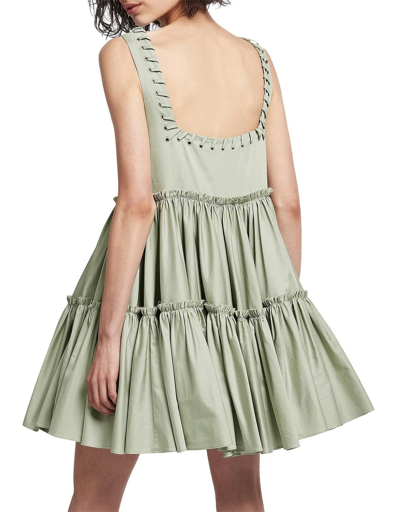 Hushed Mini Dress Green