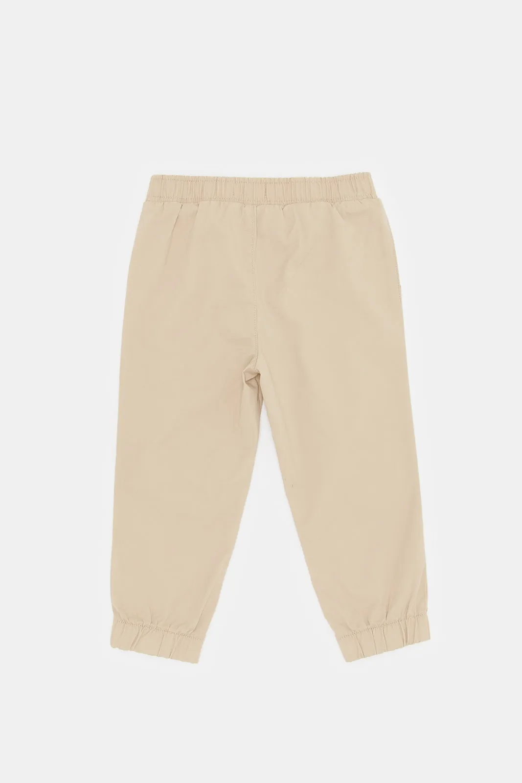 Infant Boys Beige Twill Chino Jogger