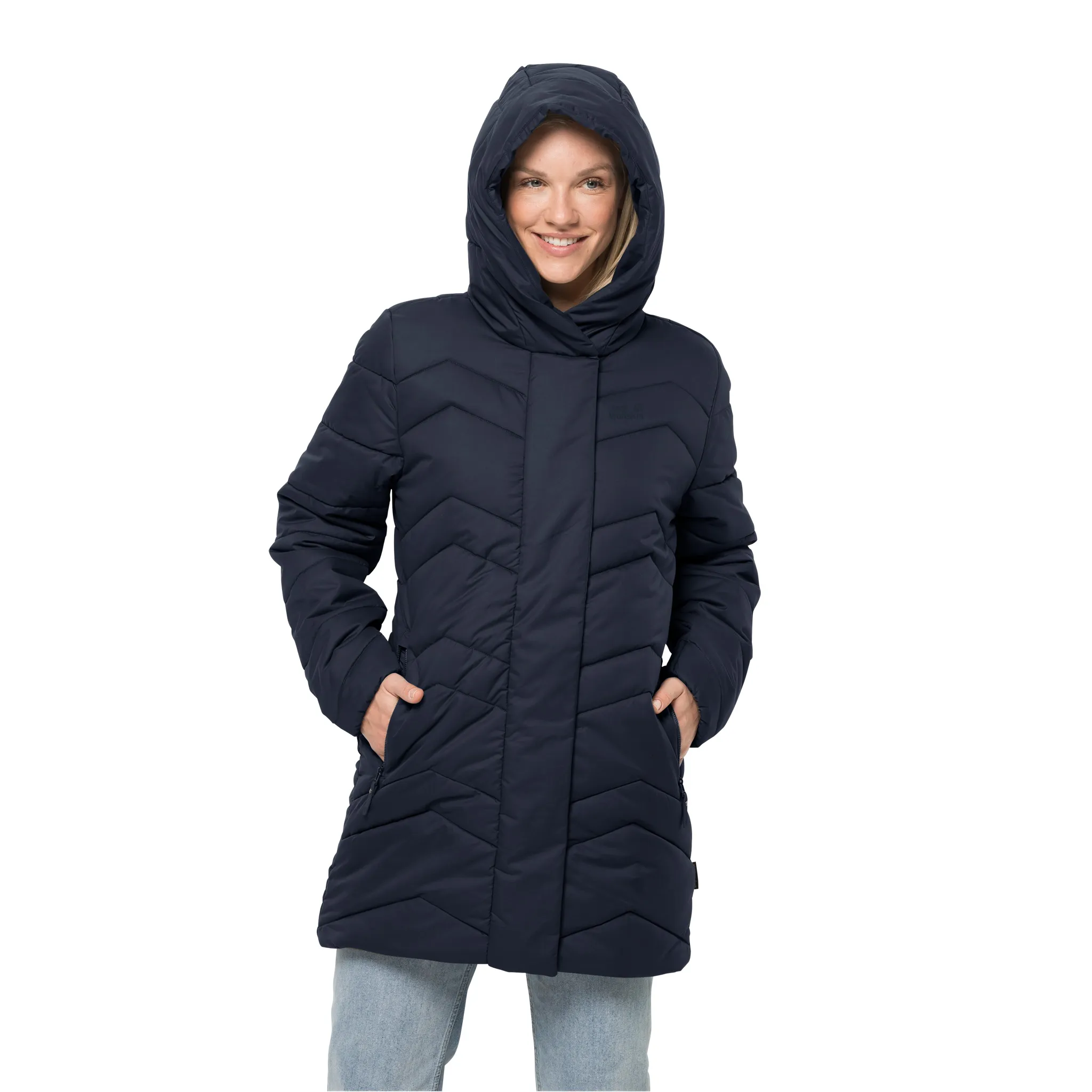 Jack Wolfskin Women&#x27;s Kyoto Coat Midnight Blue | Buy Jack Wolfskin Women&#x27;s Kyoto Coat Midnight Blue here | Outnorth