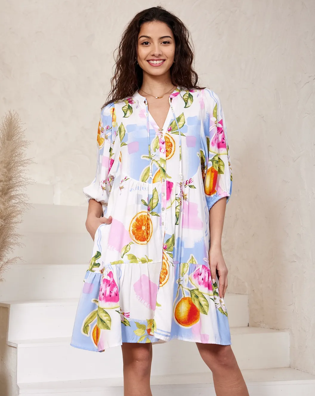 Jayla Dress - Fruit Print