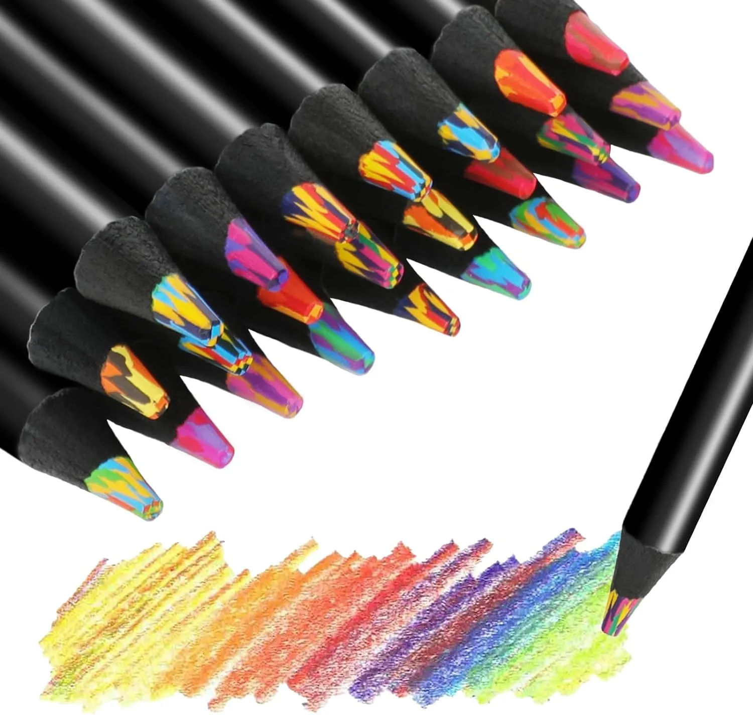 Jumbo Rainbow Pencils 12 Colors