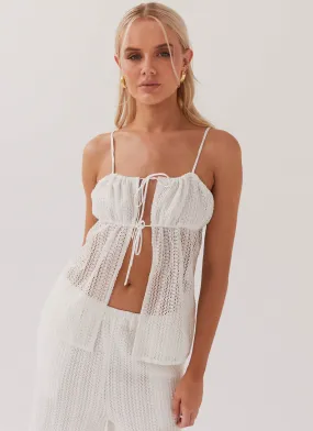 Karley Knit Top - White