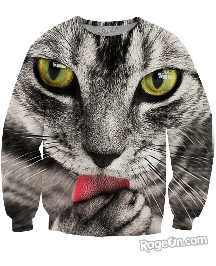 Kitty Lickins Crewneck Sweatshirt