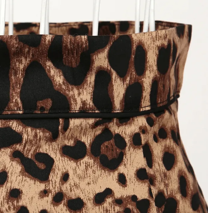 Leopard Pencil Skirt