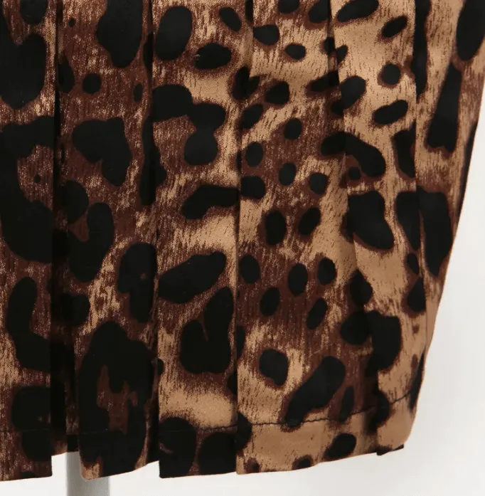 Leopard Pencil Skirt