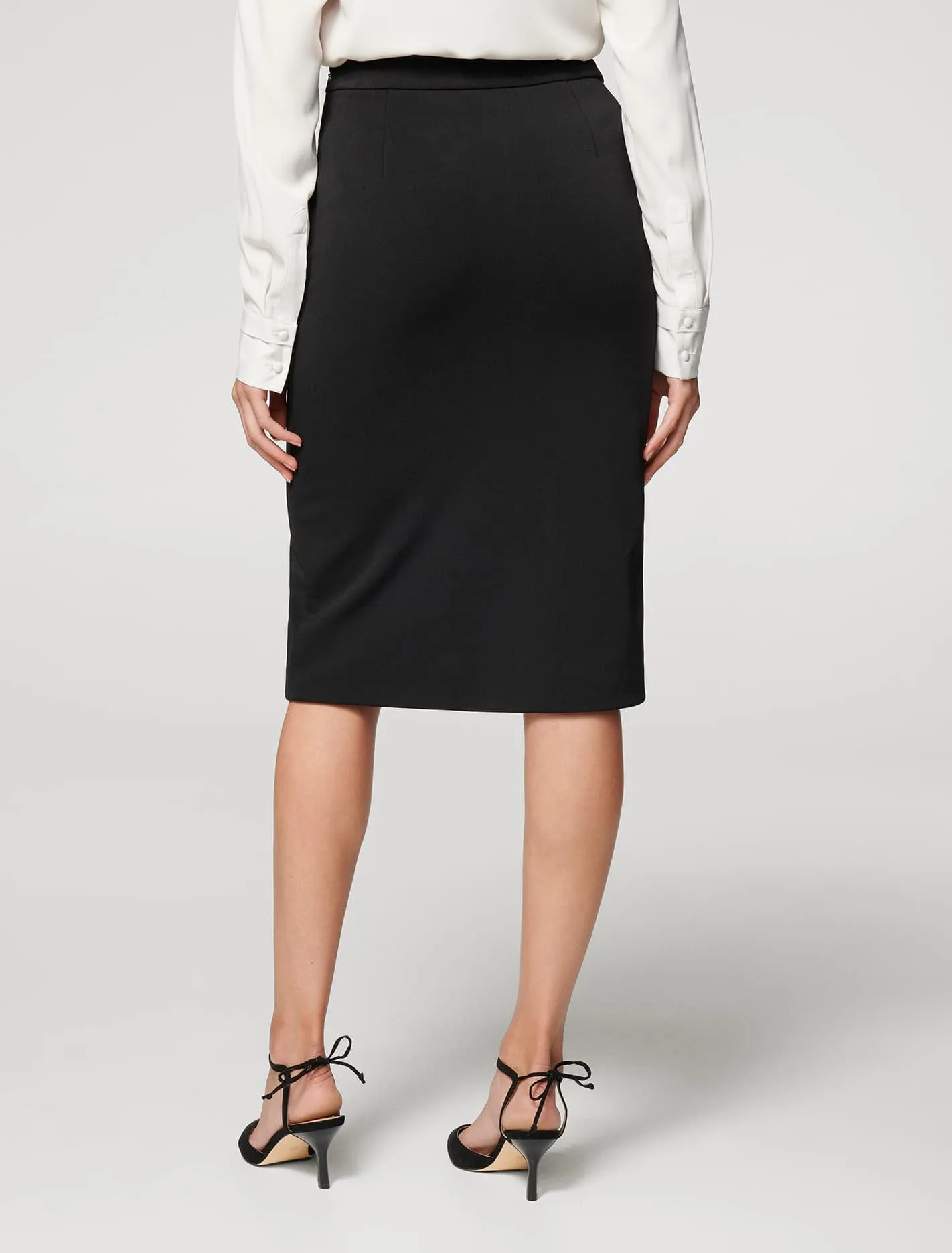 Lexi Crepe Split Midi Skirt