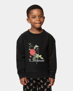 Lil Hommé Kid's Ament Vintage Crewneck Washed Black