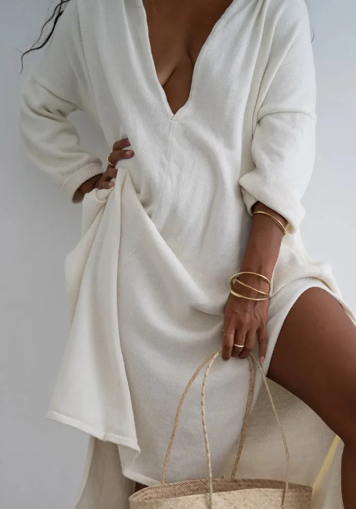 Lola Knit Dress - Cream