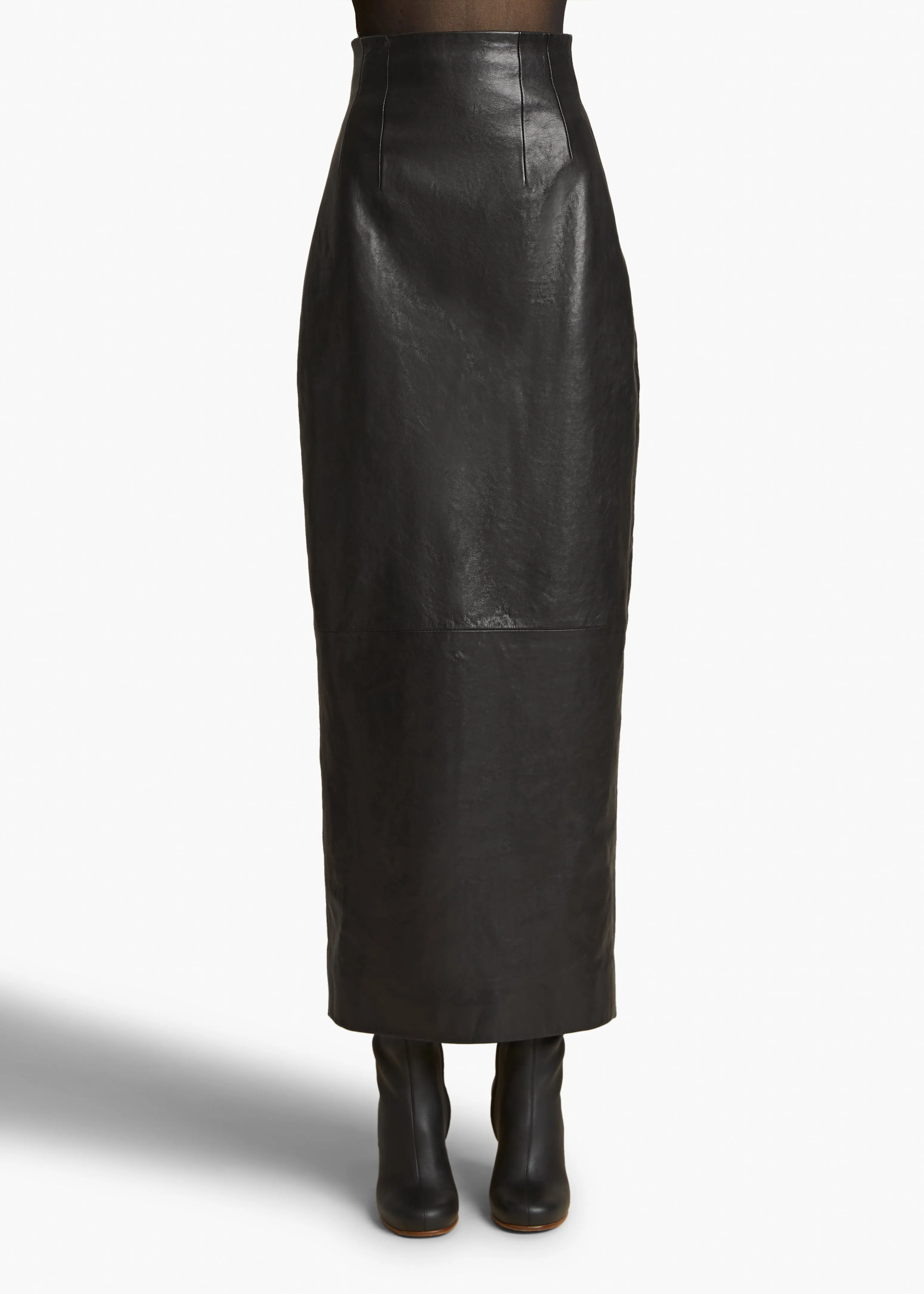 Loxley Skirt in Black Leather