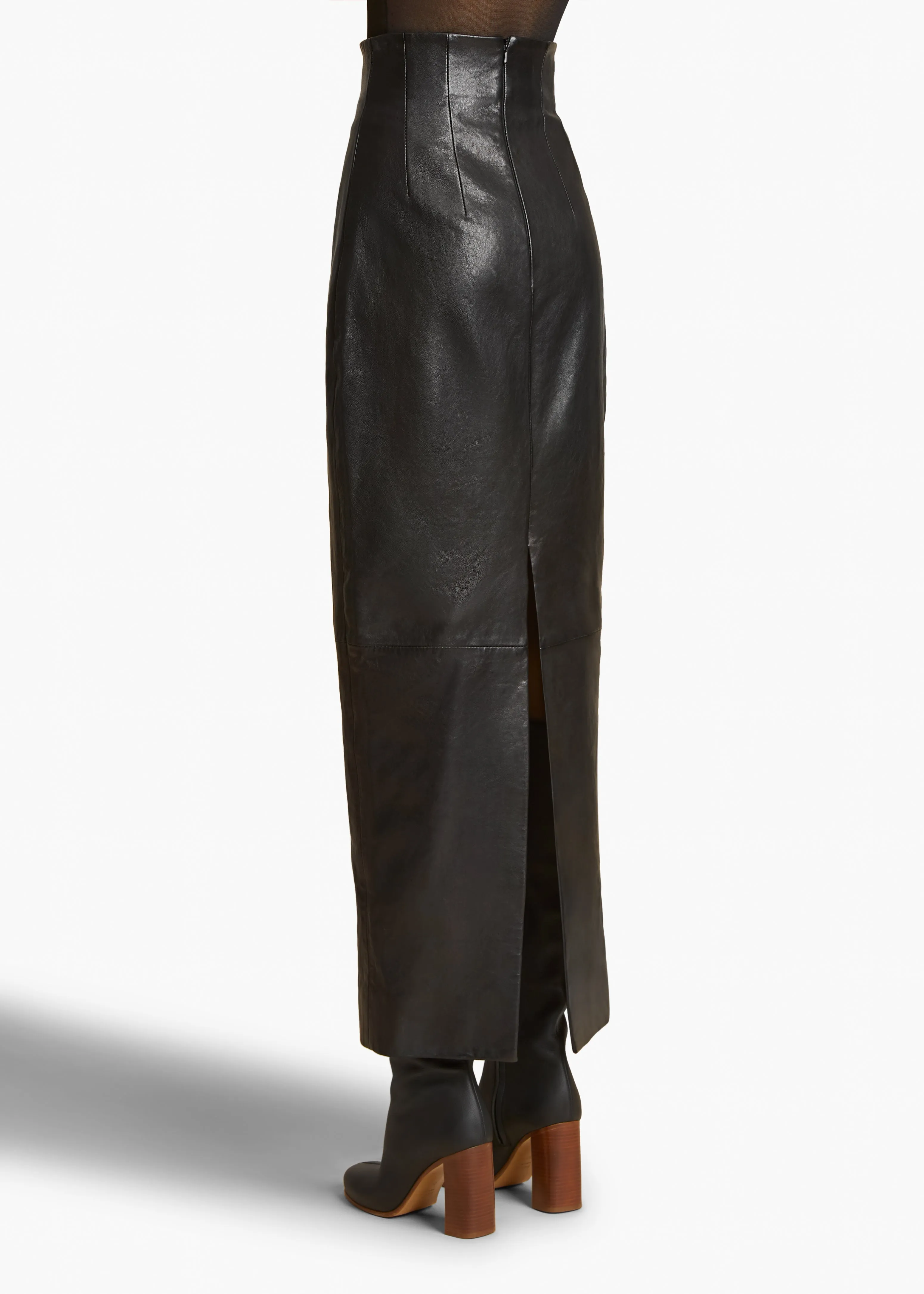 Loxley Skirt in Black Leather