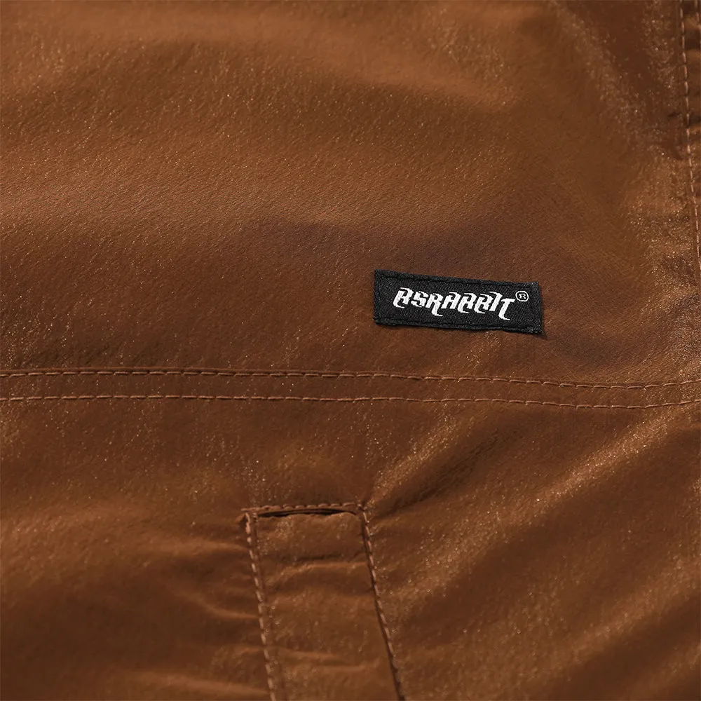 LR HOODED JACKET BROWN