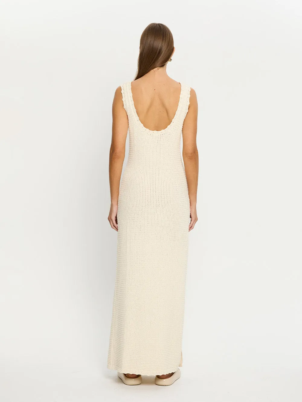 Martina Maxi Knit Dress - Cream