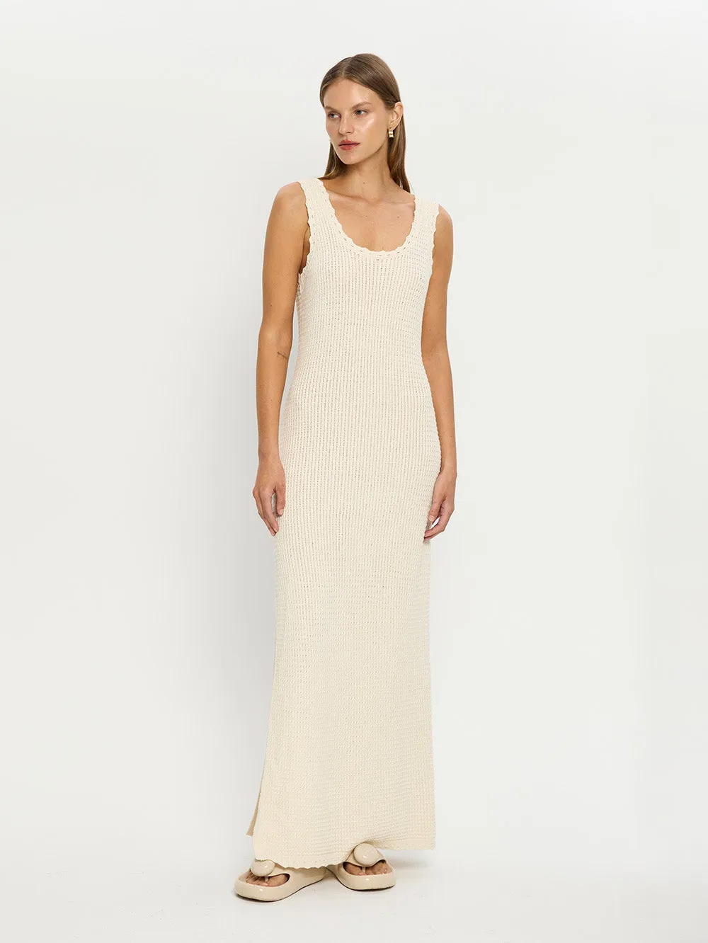 Martina Maxi Knit Dress - Cream