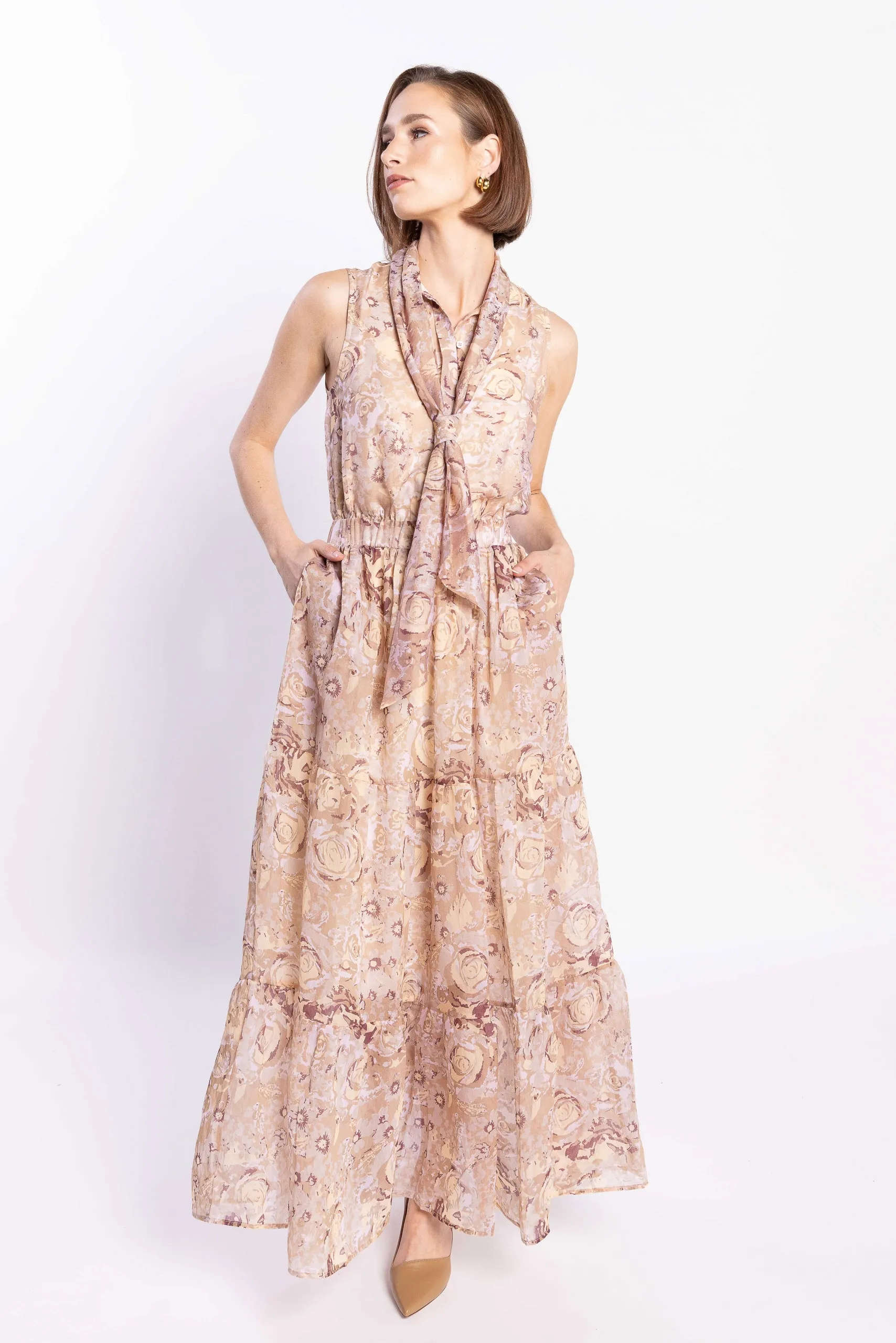 Melrose Dress - Gold Rose