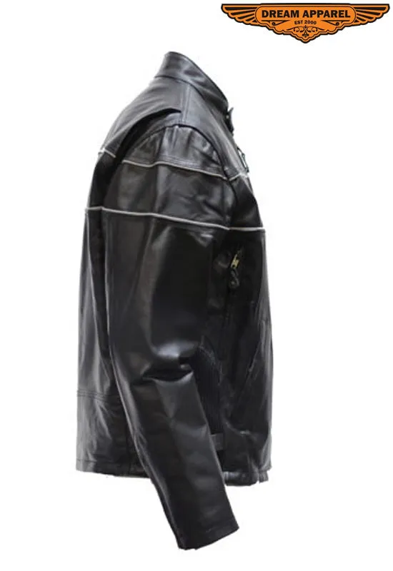 Mens Cowhide Leather Jacket