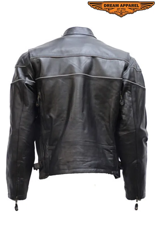 Mens Cowhide Leather Jacket