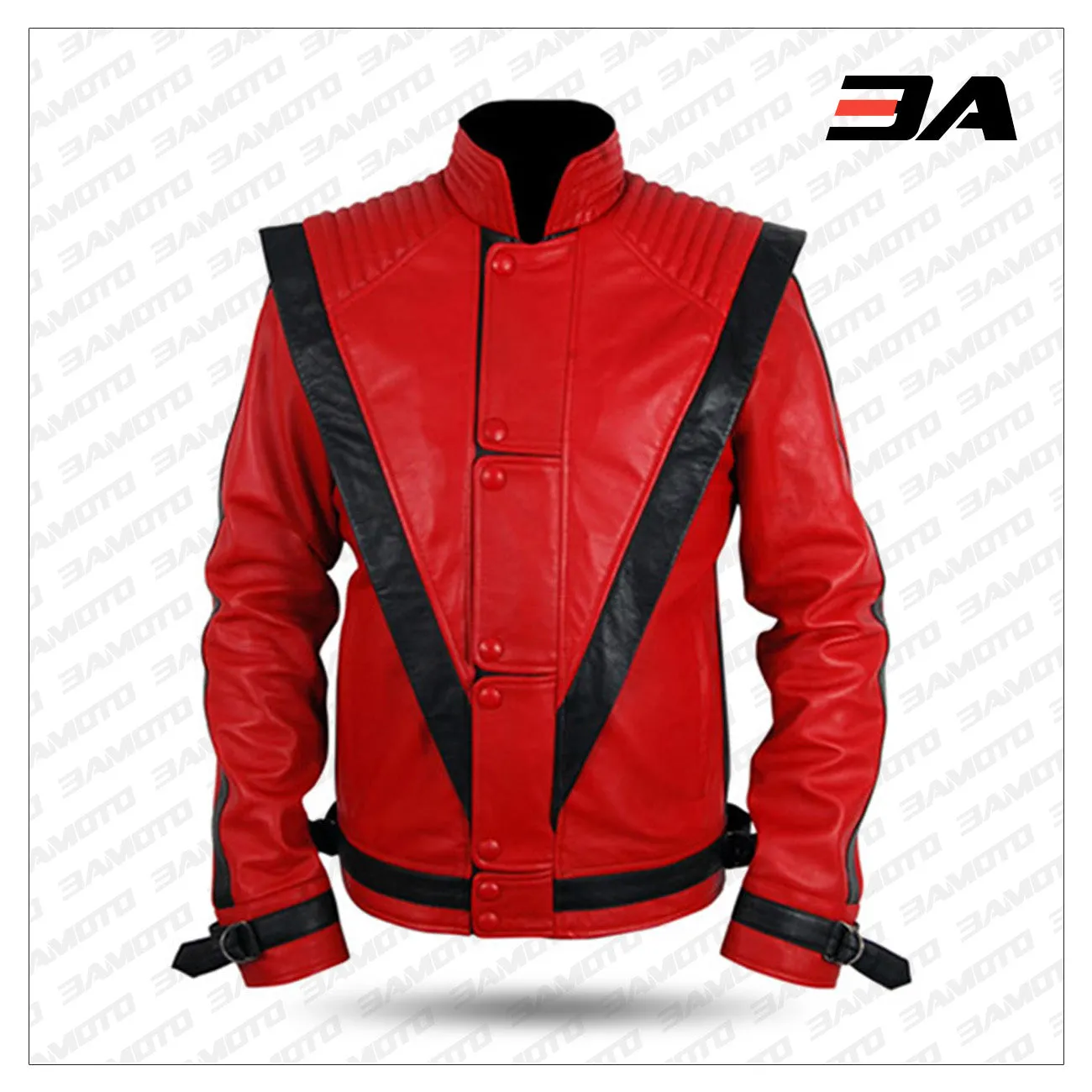 Michael Jackson Red Thriller Leather Jacket Costume