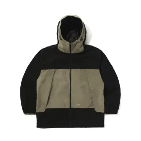 MMM HF WINDBREAKER HOODED JACKET BLACK / CORDUROY BEIGE