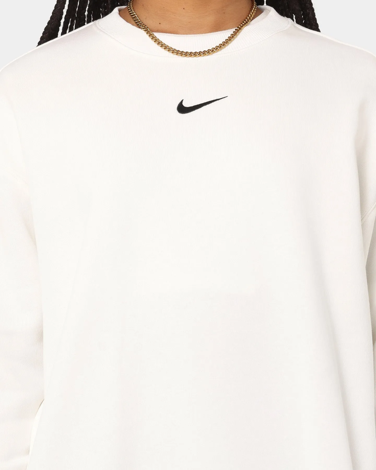 Nike Women's Nike Sportswear Style Fleece Oversized Crewneck Sail/Black