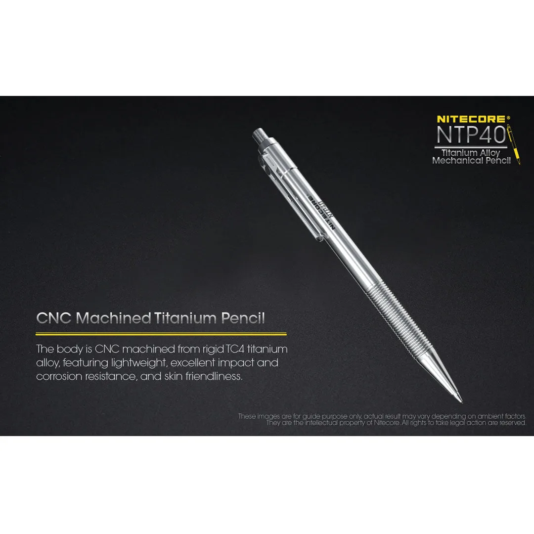 NITECORE NTP40 Titanium Alloy Mechanical Pencil