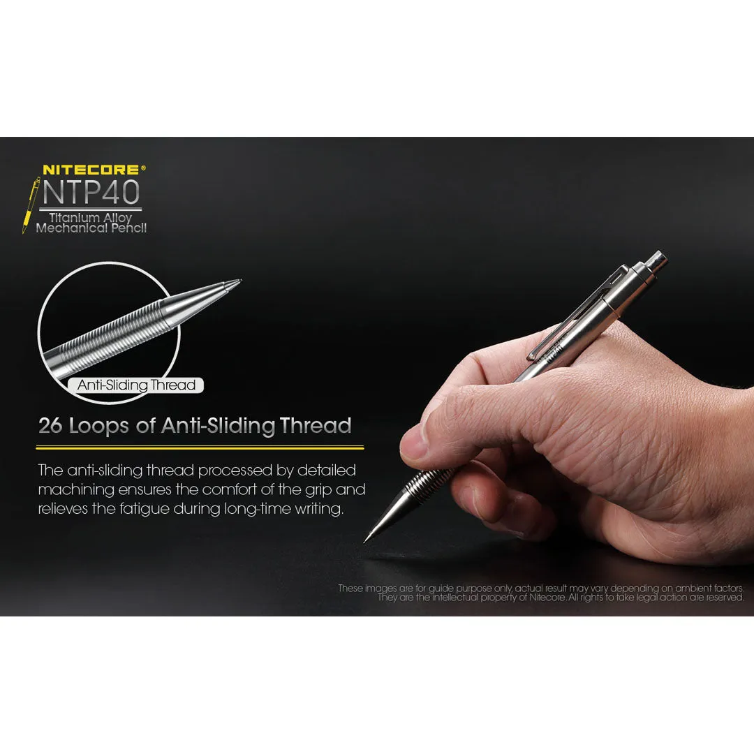 NITECORE NTP40 Titanium Alloy Mechanical Pencil