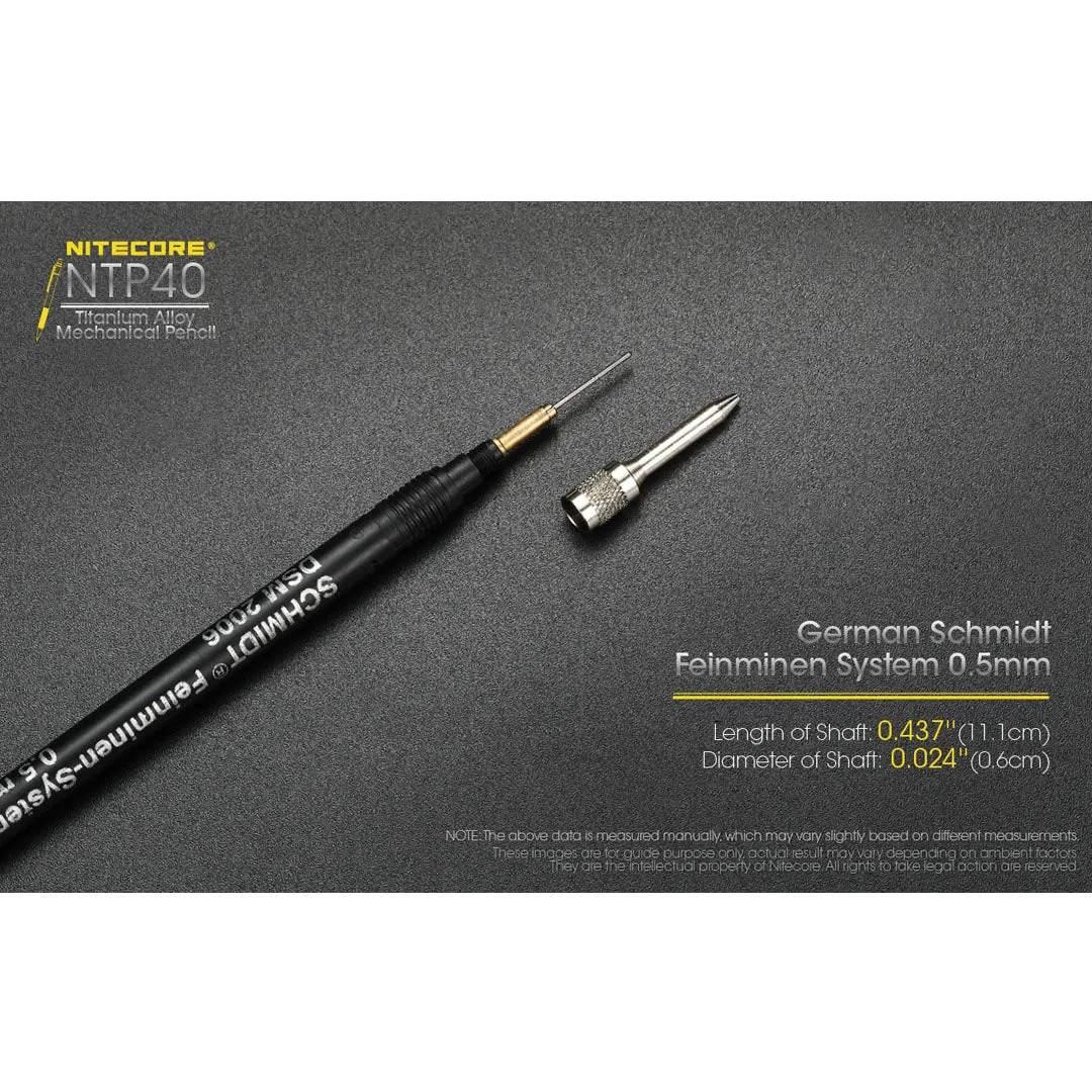 NITECORE NTP40 Titanium Alloy Mechanical Pencil